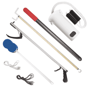 Rehabilitation Advantage Premium Hip Kit Handheld Sock & Stocking Aid Kit with Sock Aid - 32 Inch Reacher