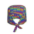 thumbnail image 2 of Gaeub Cassette Tapes Print Cleaning Working Cap,Unisex Scrub Cap Nurse Hat,No-Slip Scrub Cap for Men & Women, 2 of 7