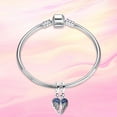 thumbnail image 5 of 925 Sterling Silver Charm Bracelets Splitable Angel Wings Dangle Charm Women Bracelet Charm, 5 of 6