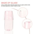 thumbnail image 2 of 1 Set of Household Water Jug Convenient Glass Carafe Bedroom Bedside Carafe Drinking Accessory, 2 of 5