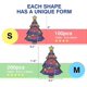 thumbnail image 2 of Rompecabezas de madera para adultos, rompecabezas de árbol de Navidad, piezas de formas únicas, rompecabezas de árbol de Navidad, el mejor regalo para adultos, niños y bebés, 10, 2 of 5