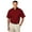 Burgundy, variant on BlueGeneration Mens Short Sleeve Easy Care Poplin With Matching Buttons - Light Blue Large Solid