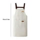thumbnail image 3 of Delantal de Cocina Impermeable y Antigrasa de PVC, Blanco, 70x68cm, Cintura Ajustable, Ropa de Trabajo Fácil de Limpiar y Resistente a Manchas para Uso en Cocina Doméstica o Restaurantes., 3 of 6