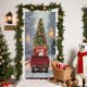 thumbnail image 5 of Christmas Door Cover Santa Claus Print Holiday Party Decoration Polyester Fabric Door Hanging for Home Indoor Outdoor Festive Decor, 5 of 6