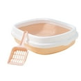 thumbnail image 4 of Inodoro para gatos, bandeja de arena desmontable más fuerte, viaje, antiadherente, limpieza, fácil de limpiar, caja de arena abierta para jardín, Cubrir Cuchara Sunnimix Bandeja de arena para gatos, 4 of 8