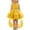 01 Yellow, variant on Girls High Low Halter Tulle Dress, Elegant Layered 3D Mesh Puffy Birthday Party Dresses for 0-4 Years