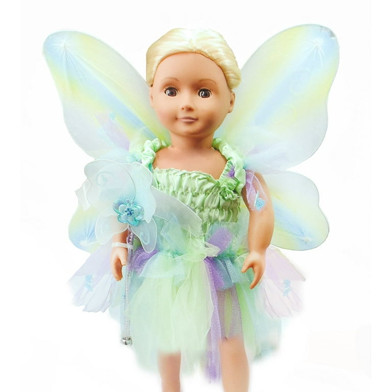 Zita Element Fairy Dress For America 18 inch Girl Doll Tutu Angel