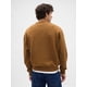 thumbnail image 2 of Sudadera GAP para Hombre con Logo, Cuello Redondo, Forro Polar, Marrón Palomino, Talla M, 2 of 4