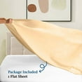thumbnail image 3 of Couture Charm Full-XL ( 81x102 ) Size 1 Piece Flat/Top Sheet Only - Extra Soft Egyptian Cotton 1000 Thread Count Hotel Quality (Solid, Beige), 3 of 6