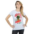 thumbnail image 2 of Elf Womens Angry Elf Cotton T-Shirt, 2 of 5