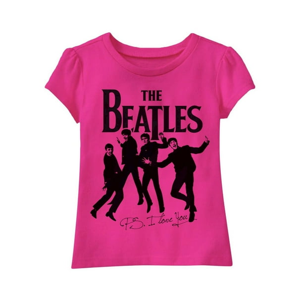 The Beatles Kids Beatles T Shirt Pink Toddler Girl P S I Love You Walmart Com Walmart Com