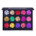 thumbnail image 2 of Kokovifyves Makeup Eyeshadow Kit for Women 15 Colors Sequined Eyeshadow, Shiny High-gloss Eyeshadow, 2 of 3