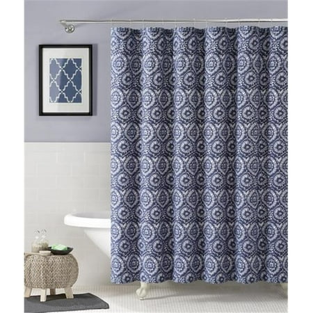 Luxury Home Carla Shower Curtain, Navy  72 x 72 inch  Walmart.com