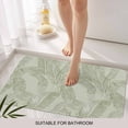 thumbnail image 3 of Summer Palm Leaf Door Mat&nbsp;Indoor Outdoor Entrance, Non Slip Rug for Kitchen Bathroom Entryway Rug, Green Tropical Bloom Silhouettes Washable Doormat Floor Mat for Office Home Decor 20x31.5 Inch, 3 of 8