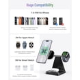 thumbnail image 2 of ETEPEHI 3 in 1 Charging Station: Wireless Charger Compatible for iPhone 17 16 15 14 13 12 Pro/Pro Max/Plus/Mini, Charging Dock compatible for AirPods 2/3/Pro & iWatch, 2 of 7