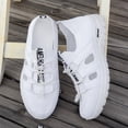 thumbnail image 5 of Pandaie Womens Orthopedic Walking Shoes for Plantar Fasciitis Comfortable Breathable Knit Slip on Sneakers for Workout Gym Sport White,9.5, 5 of 7