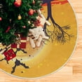 thumbnail image 5 of FMSHPON Halloween Bat Xmas Christmas Tree Skirt Stand Mat for Holiday Party Decoration Indoor Outdoor 48 inches, 5 of 6