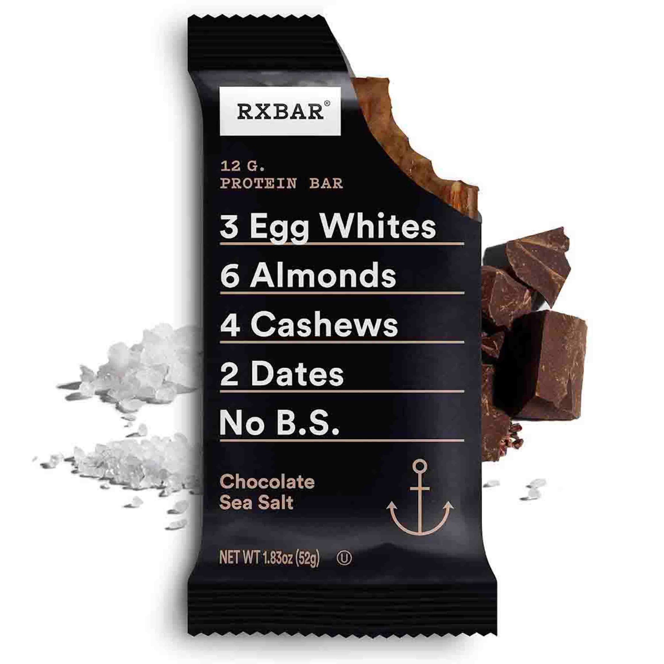 RXBAR Protein Bars Gluten-Free, Chocolate Sea Salt, 11 Count