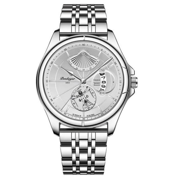 Poedagar Men Watch Fashion Stainless Stain Steel Quartz Men's Wristwatch Swiss Brand Luxury Business Waterproof Date Watches - Quartz Wristwatches