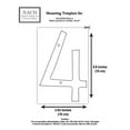thumbnail image 3 of Floating Mount Shadow House Address Number, Modern Metal Numbers for Mailbox, Glossy Blue, 6", HH-SDW6-BLU-4, 3 of 5