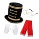 thumbnail image 5 of Conjunto de 4 piezas de accesorios de disfraz de Papá Noel para adultos para juegos de rol. negro, 5 of 8