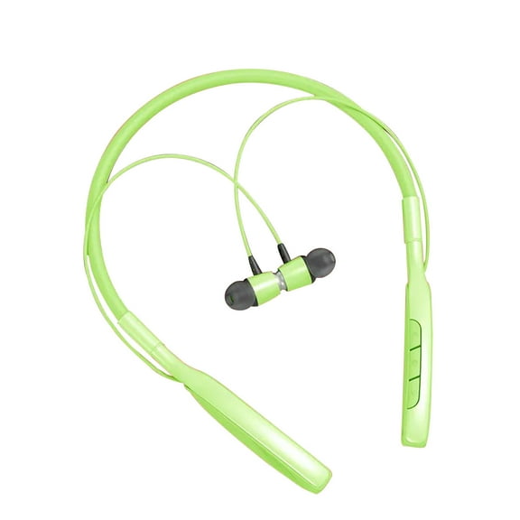 QTOCIO Bluetooth Headphones, Wireless Bluetooth Headset Neck Type Stereo Noise Reduction Universal Plug-in Card Sport Ear Headset Mic