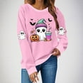 thumbnail image 4 of cocolona Womens Halloween Sweatshirts Fall Winter Long Sleeve Shirts Fashion Casual Loose Cute Graphic Tops Blouse Halloween Gifts, 4 of 4