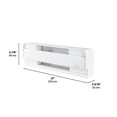 thumbnail image 2 of Stelpro White Brava Baseboard Heater - 300W, 240 Volts, 2 of 11