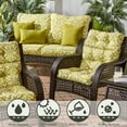 thumbnail image 4 of Shoreham Ikat 44 x 22 in. Outdoor High Back Chair Cushion (2-Pack) by Greendale Home Fashions, 4 of 10