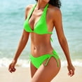 thumbnail image 3 of NICKSUN Women's Bikini Sets Two Piece Bathing Suits Sexy Halter Padded Bikini Swimsuits, 3 of 7