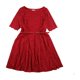 thumbnail image 2 of Vestido de corte en A y acampanado de encaje para mujer de Charter Club, rojo, grande Charter Club Línea A, ajuste y llamarada, 2 of 2