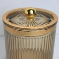 thumbnail image 6 of Makeup Cotton Swab Ball Holder Jar Qtip Holder Dispenser for Desktop Vanity Amber, 6 of 7