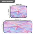 thumbnail image 4 of Kitchen Floor Mat 2 Sets Carpet Floor Mat Kitchen Mat Bathroom Mat Living Room Mat Bedroom Mat Absorbent Delicate Fabric No Ball Starfish Purple Scene, 4 of 7