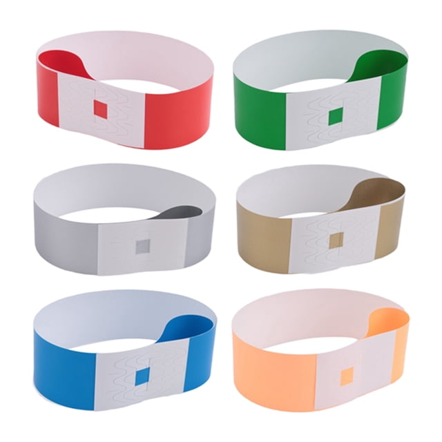 600 Pulseras de Colores NeóN para Eventos, IdentificacióN Actividad Ligeras e Impermeables Papel SintéTico