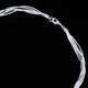 thumbnail image 5 of Collar largo femenino Hugo de Aleaciónes plateadas con borla ovalada, 5 of 9