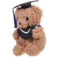 thumbnail image 2 of Plush Graduation Bear Doll with Blue Cap – Soft & Detailed Craftsmanship for Celebration, 2 of 5