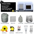 thumbnail image 2 of GORILLASPRO Inflatable Paint Booth 16.5x10x8Ft with 2 Blowers (950W+240W) Inflatable Spray Booth Blow Up Paint Tent, 2 of 9