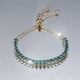 thumbnail image 2 of Pulsera de piedra de circón azul para mujer, joyería de boda ajustable de Color dorado bonito para mujer, 2 of 5