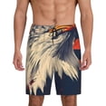 thumbnail image 1 of Fotbe American Bald Eagle A Pantalones Cortos de Pijama para Hombre, Ropa de Dormir, Pantalones de Pijama Cortos para Hombre-Large, 1 of 6