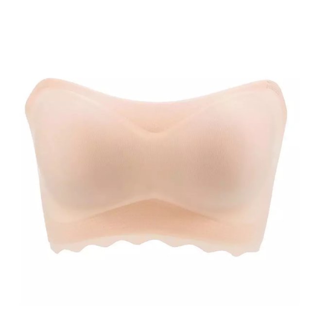 Sonducket Sujetador sin tirantes, sujetador antideslizante de talla grande, ropa interior de tubo fino para vestido de novia Ropa interior Color de piel M