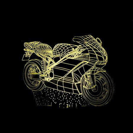 

3D Night Light Creative Design with Multiple Patterns Adjustable Brightness and USB Rechargeable Ideal for Bedroom Living Room and Study(Black Background)