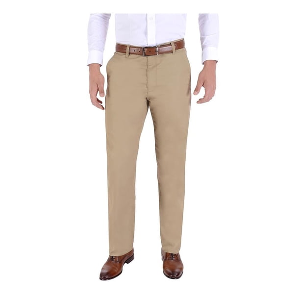 Pantalón Casual Yale para Hombre, Corte Slim Kaki Talla 34
