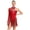 Red, variant on Xnihocha Figure Ice Skating Dress for Women Latin Dance Performance Rumba Tango Ballroom Dancing Ivory S