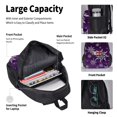 thumbnail image 4 of Balery Snowflake Gradient Purple Mochila escolar 3 en 1 para niños: mochila resistente con lonchera térmica y estuche para lápices. Mochila escolar para niños y niñas., 4 of 7