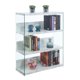 thumbnail image 2 of Librería ancha de vidrio de 4 niveles SoHo Convenience Concepts R4-0378, 2 of 2