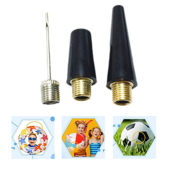 Air Inflator Needle Set for Football Basketball Sports Accessories with Nozzle Adapter and Durable Stainless Steel Tips