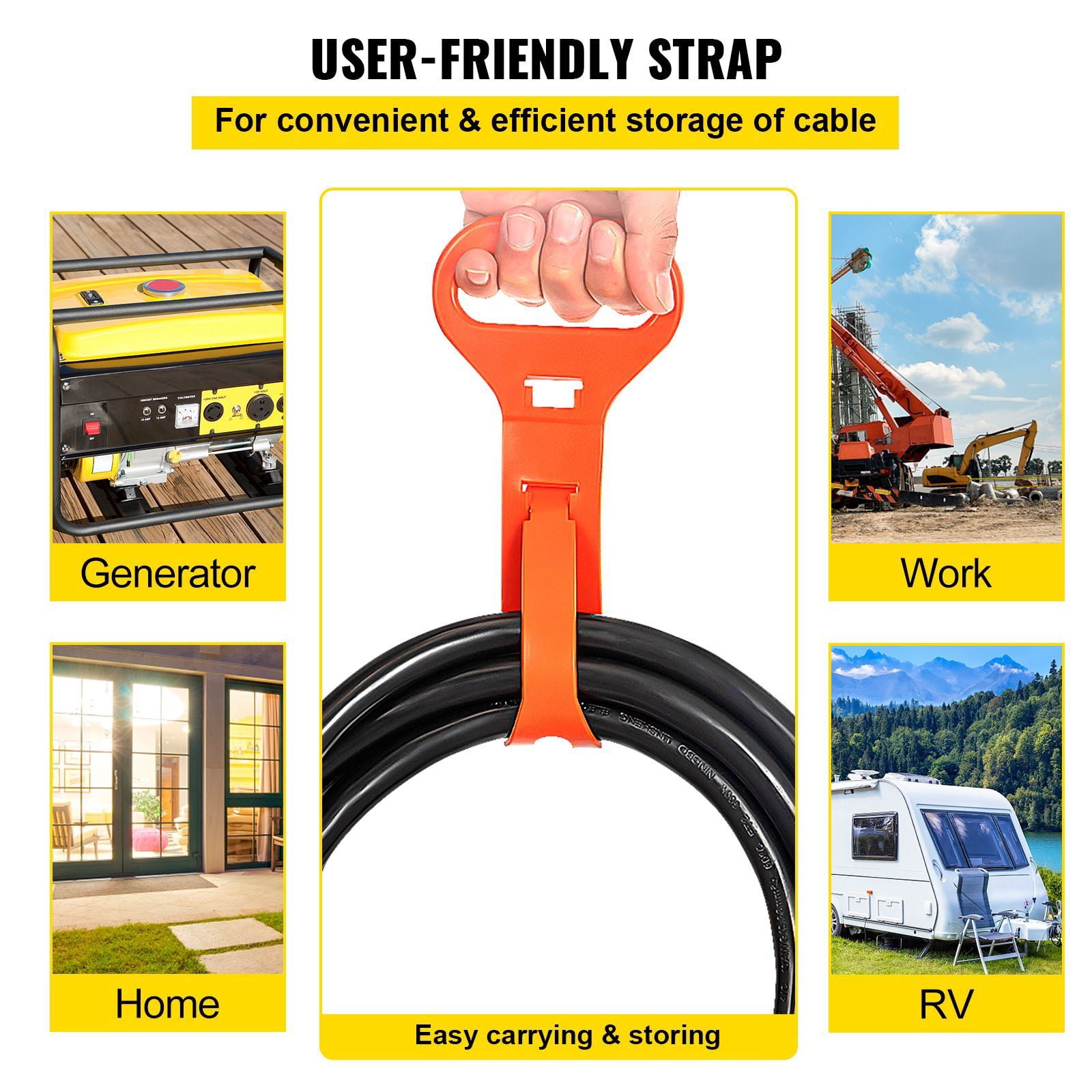 Chateauy 25FT 30A Welder Extension Cord, NEMA 6-50 Plug, 250V, 10AWG 3-Prong Power Cable for MIG Lincoln Plasma Miller TIG