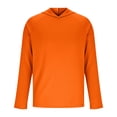 thumbnail image 4 of DDAPJ pyju Sun Protection Hoodie for Men Raglan Long Sleeve Hiking Fishing Shirts Cooling Summer Running Athletic Tops with Thumb Holes Orange XXL, 4 of 6