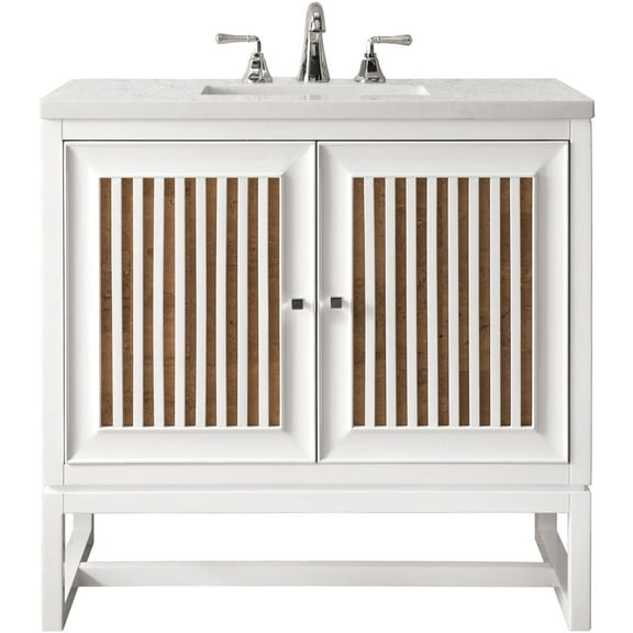 James Martin Vanities E645-V30-3Car Athens 30" Free Standing Single Wood Vanity Set -