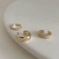 thumbnail image 4 of Pendientes de Clip delicados de circón para mujer, aretes con hebilla, sin Piercing, cartílago falso, joyería de moda, 3 uds., 2022 JM, 4 of 5